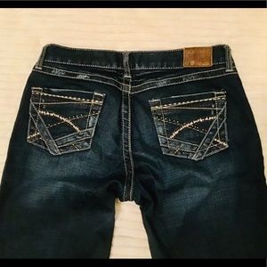 BKE Sabrina Stretch bootcut dark wash denim 29